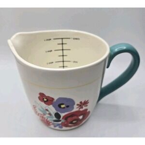 Pioneer Woman Flea Market Floral 1 Quart 4 Cup Liquid Measuring Cup Pitcher